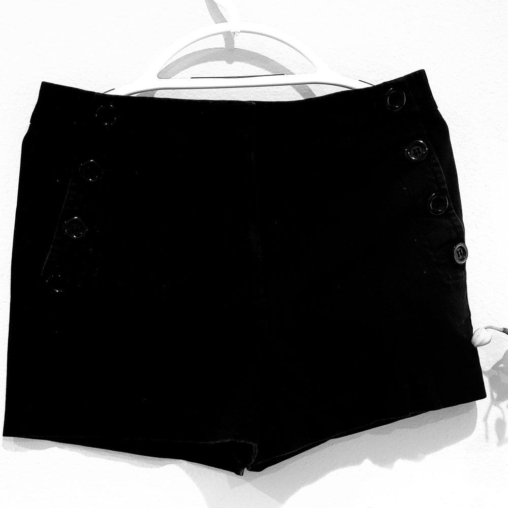 Ann Taylor High Waist Black Shorts